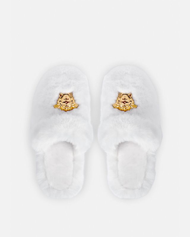 Palazzo Faux-Fur Slippers