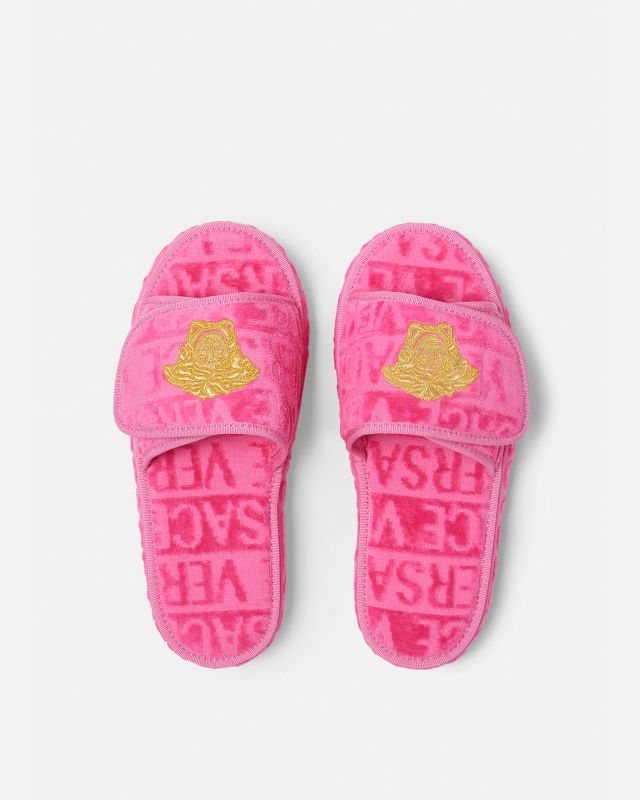 Versace Allover Pink Slippers