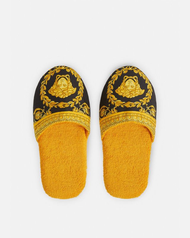 I ♡ Baroque Slippers Yellow