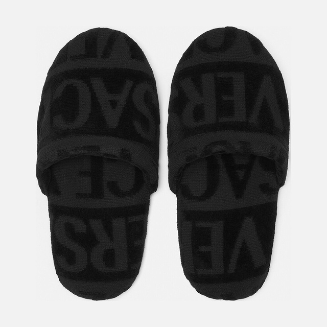 Махровые тапочки Versace Allover
