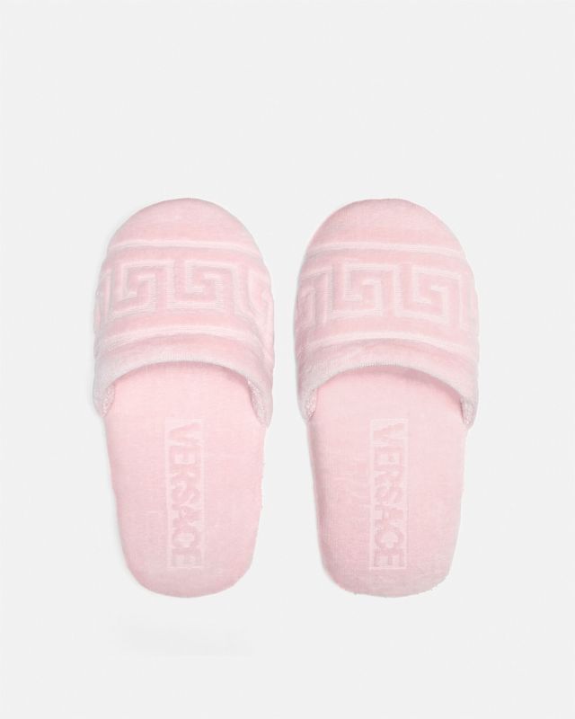 Greca Slippers Pink