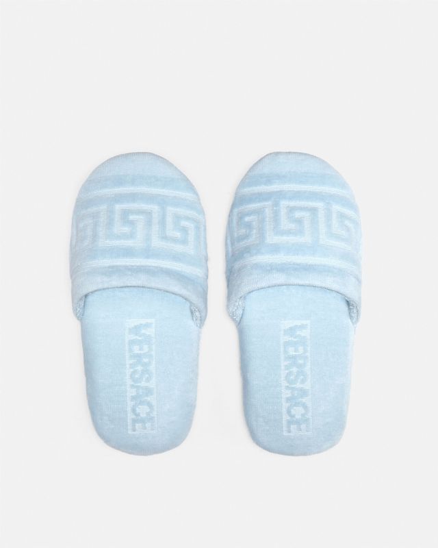 Greca Slippers Blue