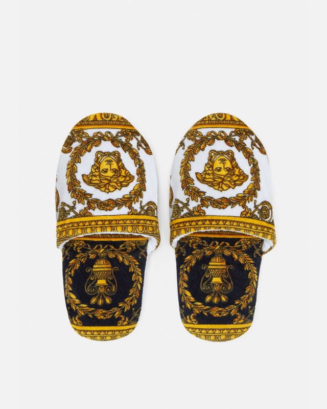 I ♡ Baroque Slippers Gold