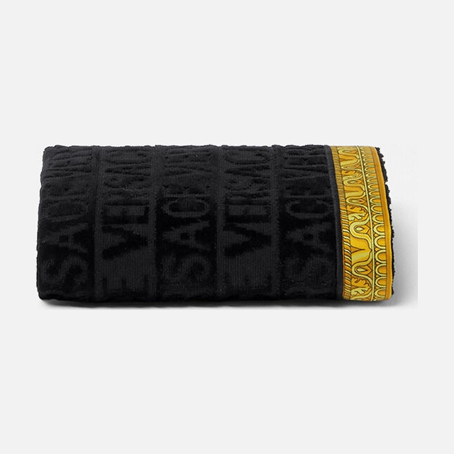 I ♡ Baroque Small Towel Gold