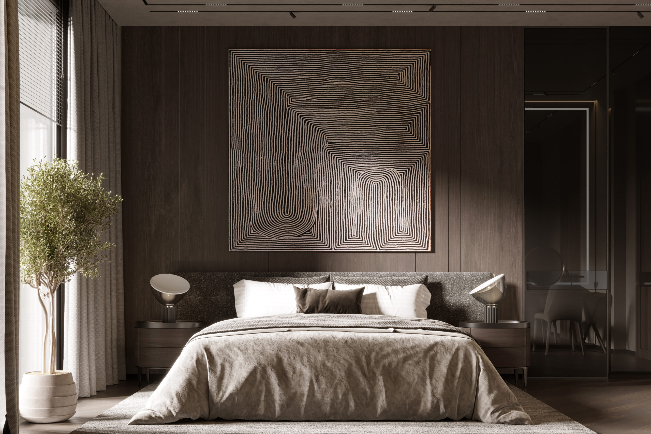 Minimalist modern villa design Dubai by Solomia Home