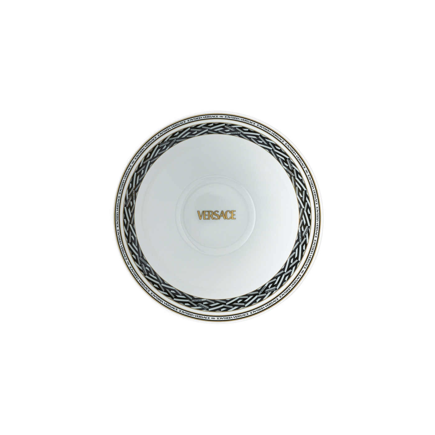 Versace Rosenthal La Greca Signature black bowl