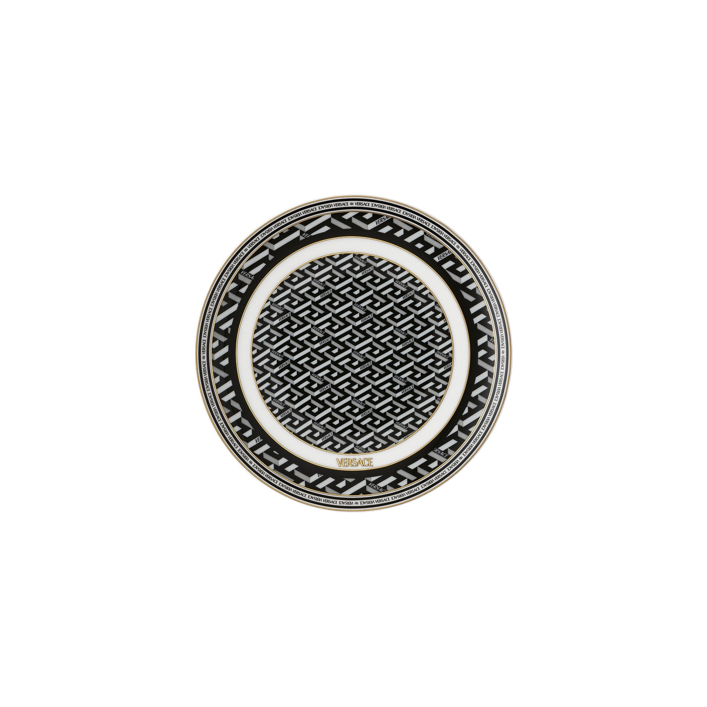 La Greca Signature black plate, 17 cm