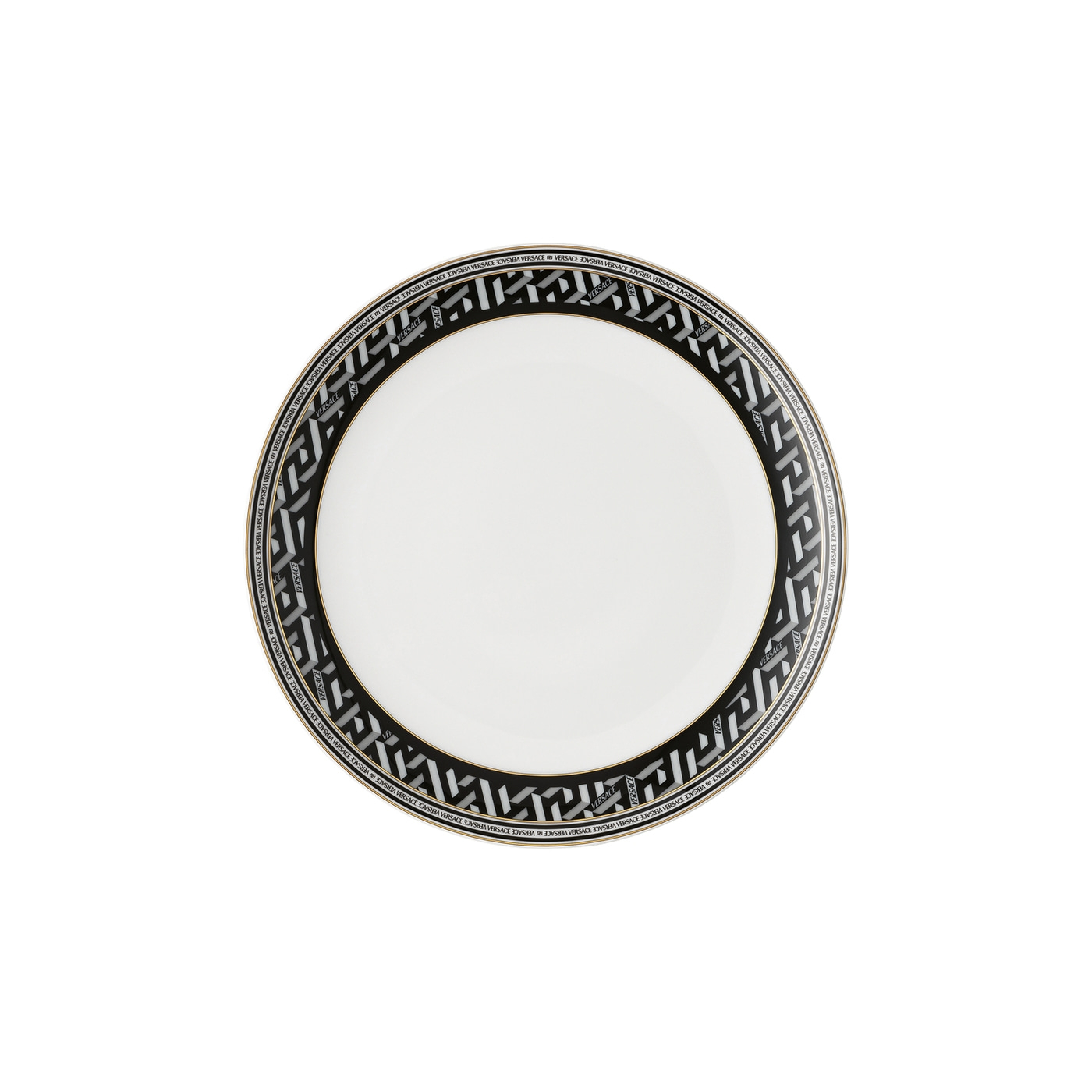 La Greca Signature black plate, 21 cm
