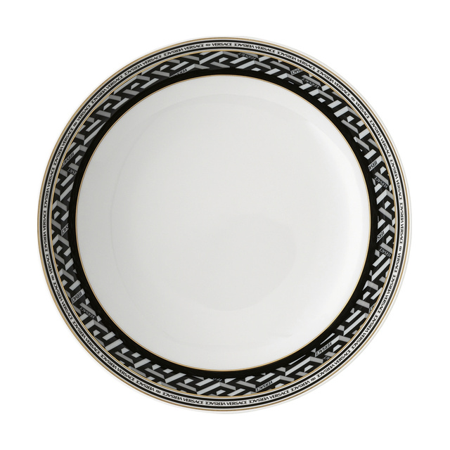 La Greca Signature black plate deep, 22 cm