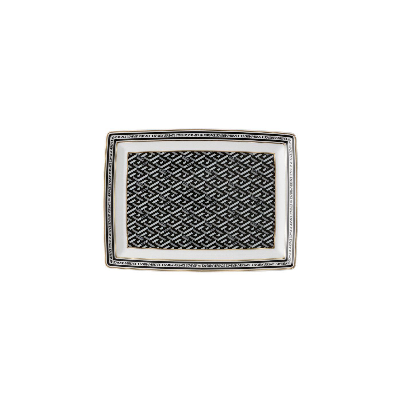 La Greca Signature black platter, 18 cm