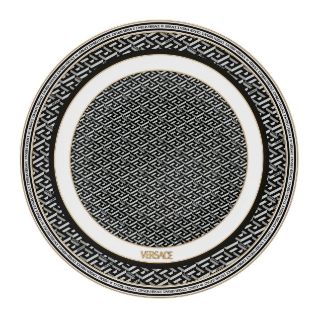 La Greca Signature black service plate, 33 cm