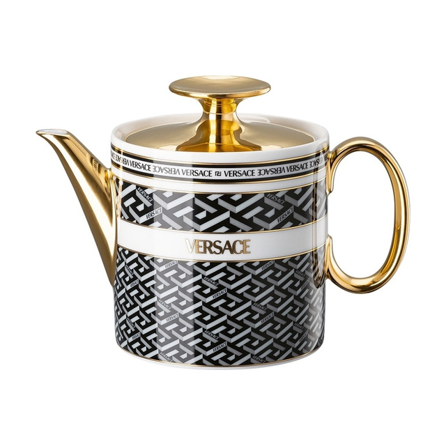 Чайник Versace La Greca Signature, черный