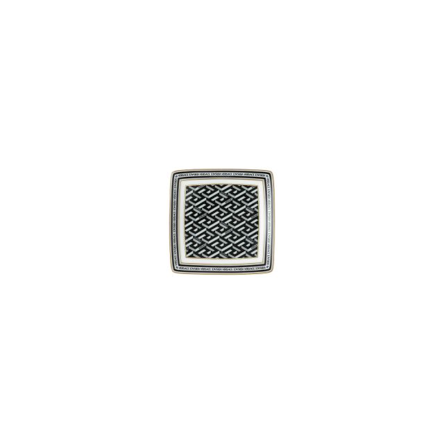 La Greca Signature black 12 cm square flat