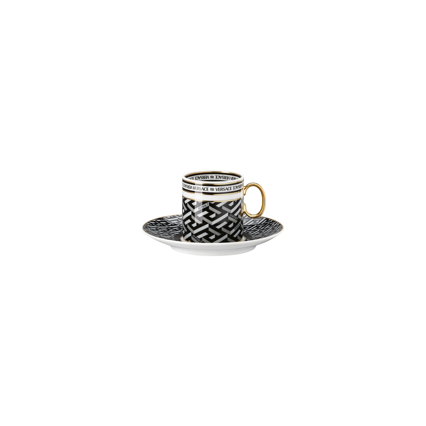 La Greca Signature black espresso cup & saucer