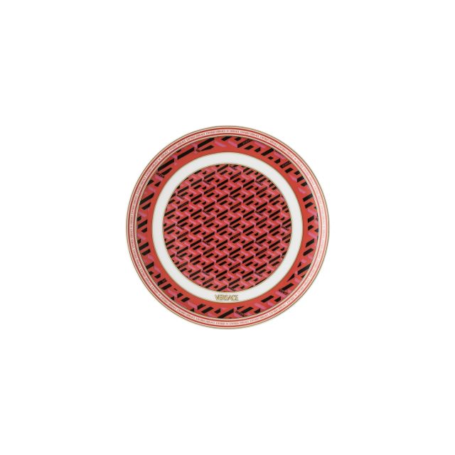 La Greca Signature red plate, 17 cm