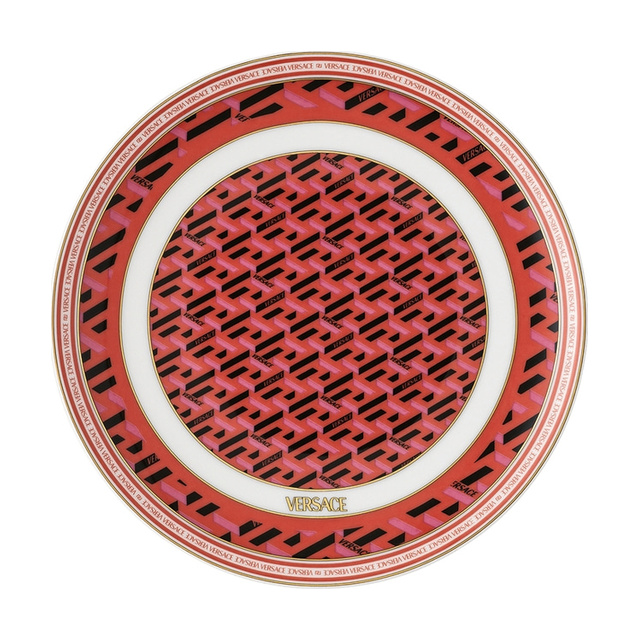 La Greca Signature red plate, 17 cm