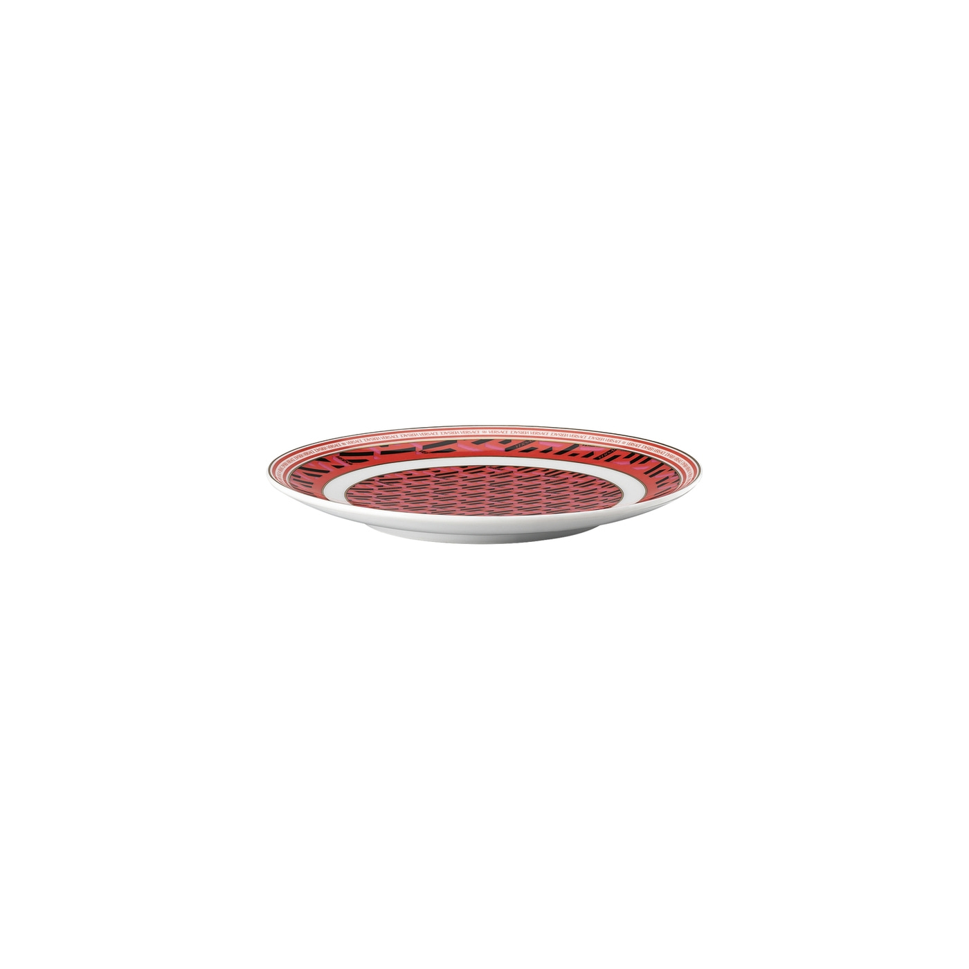 Versace Rosenthal La Greca Signature red plate