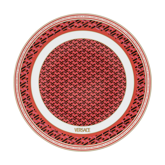 La Greca Signature red service plate, 33 cm
