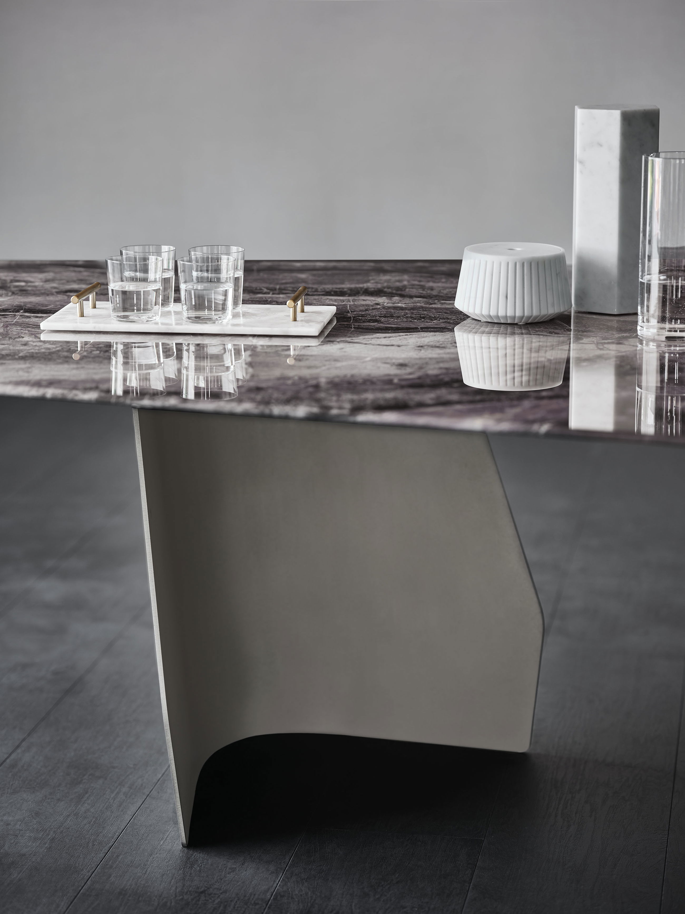 Стол SENATOR с художественным стеклом CrystalArt Marble