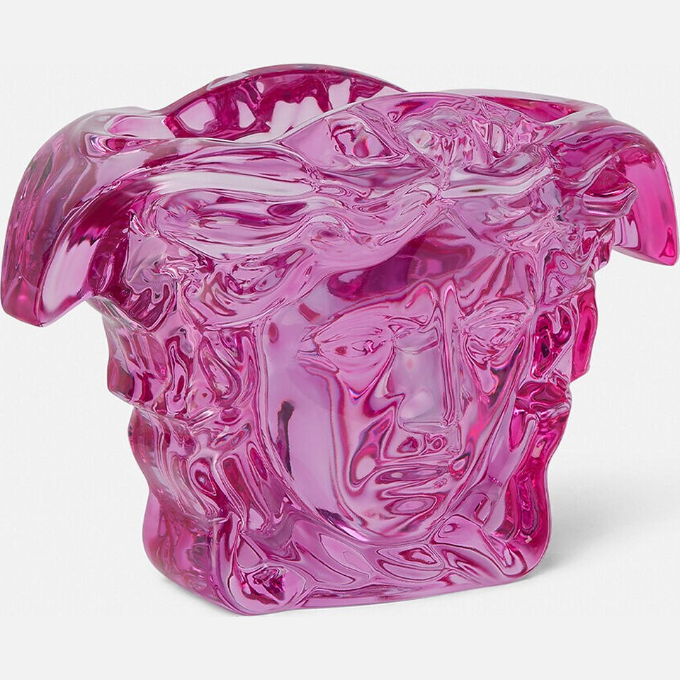 Ваза Medusa Grande Crystal Pink, 19 см