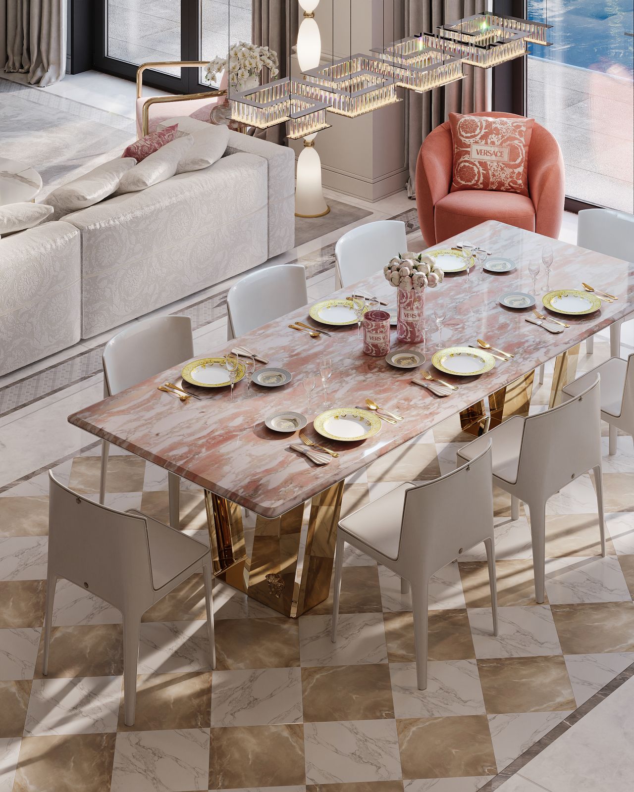 Versace Home Furniture Collection at Dubai Mall Zabeel