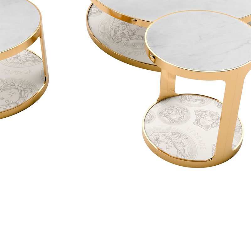 Medallion side table