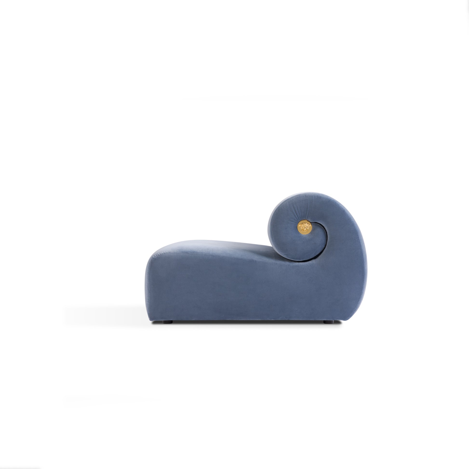 Side / lateral view — backrest curve