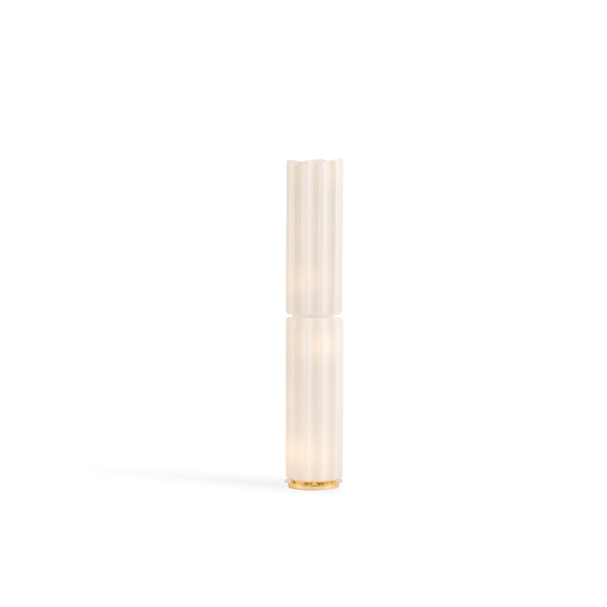 Floor — Ø 33 × 125 H, glossy white