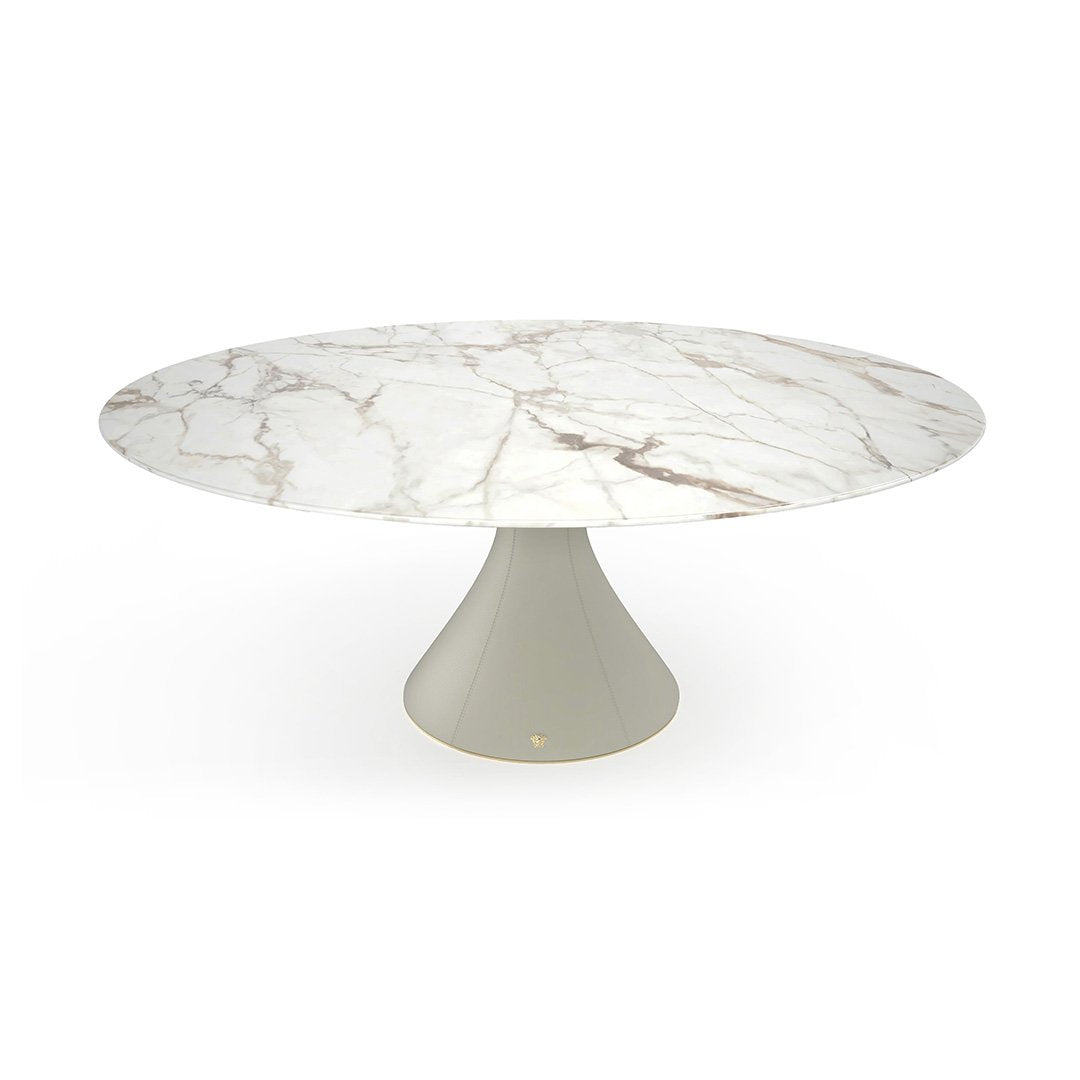 Round Ø 180, Super White marble
