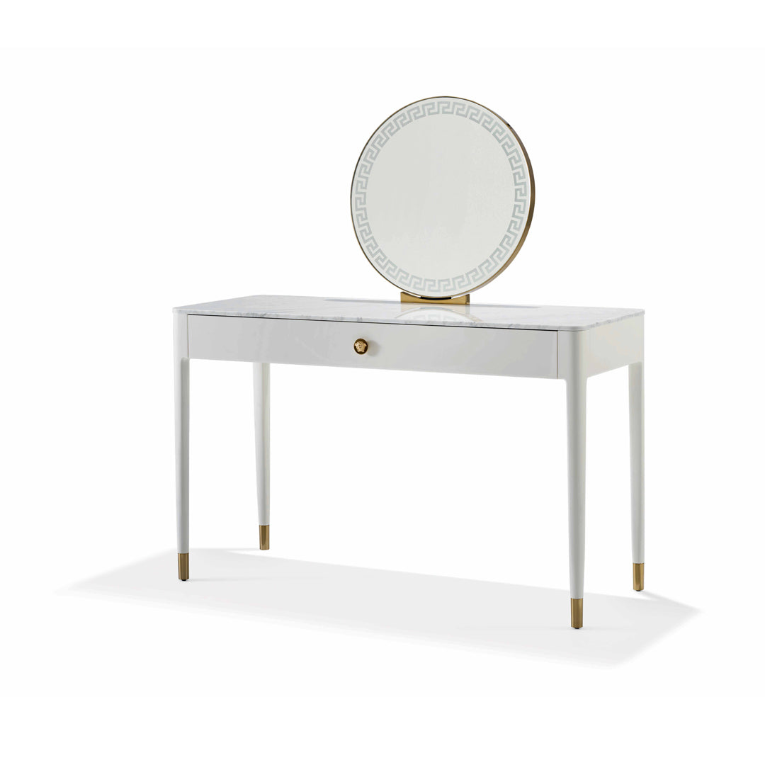 Greca-pattern mirror detail
