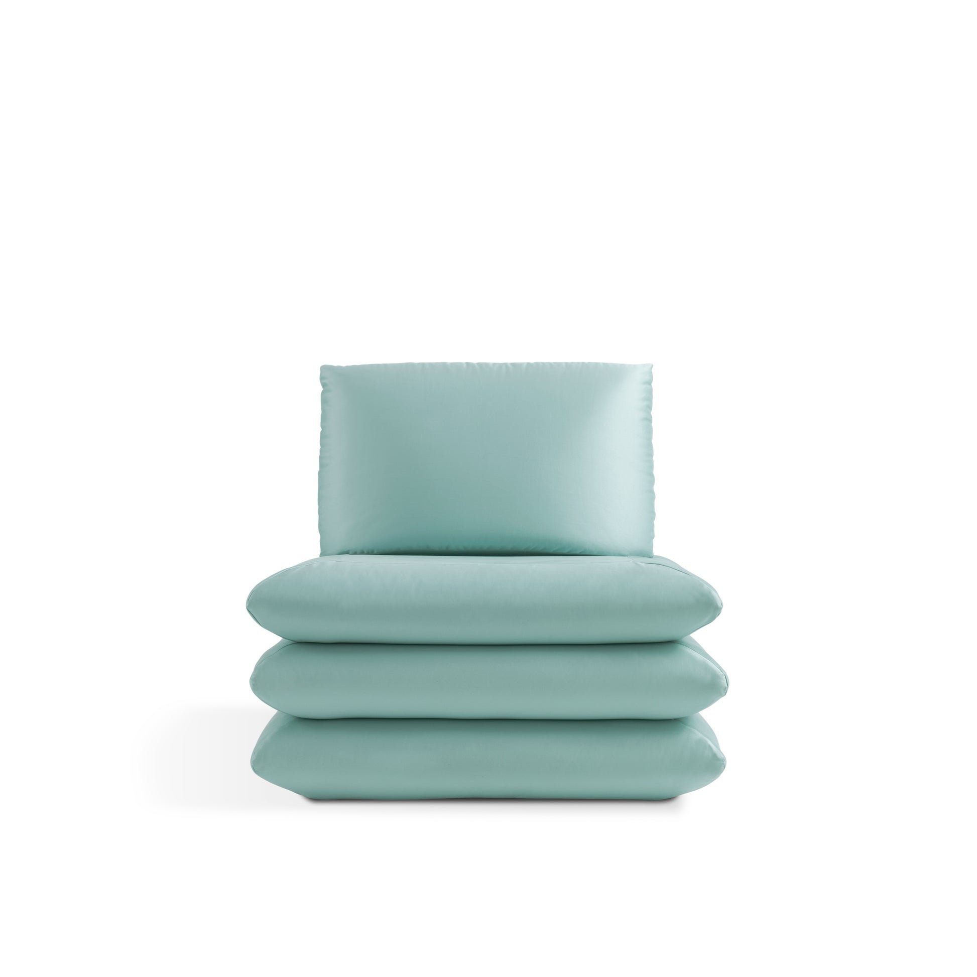 Front view — Aqua colourway