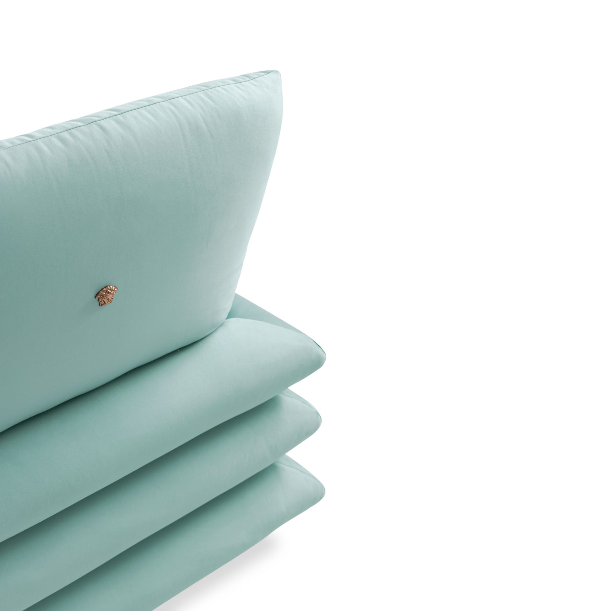 Three layered cushions + Aqua fabric