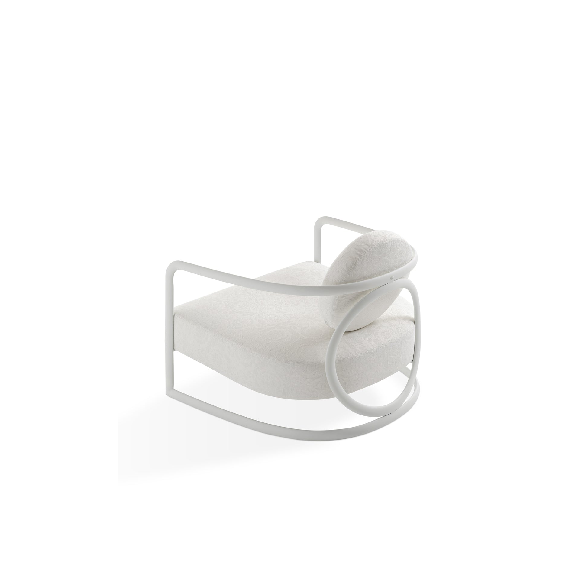 Curved metal frame + 3D Medusa on seat