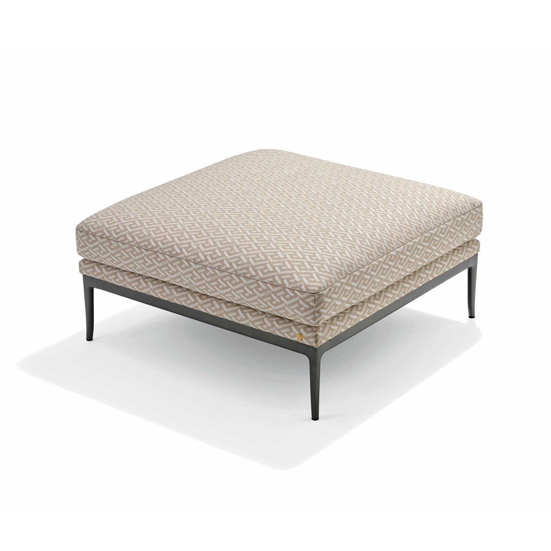 Square ottoman + Stiletto-heel feet
