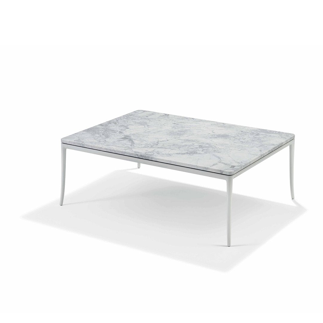 Galaxy Stone marble + matt white aluminium