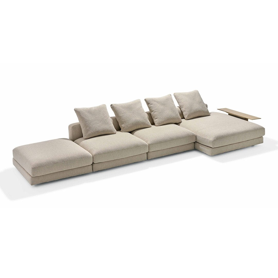 Sectional, white
